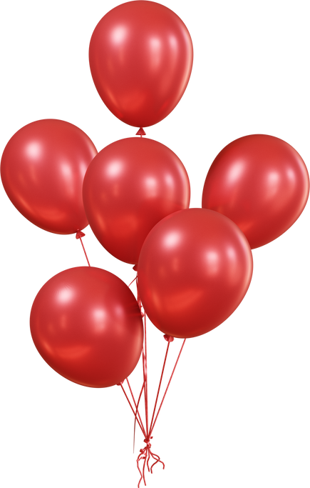 Red Balloons Decoration